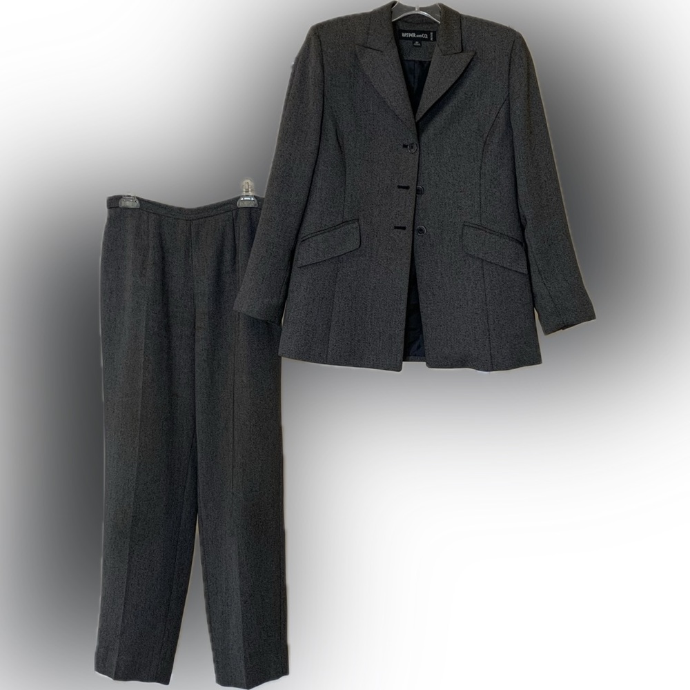 Dark Grey KASPER Pant Suit